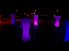 Oplaadbare LED Verlicht cocktail bar tafel Verlicht voor gebruik binnen of buiten