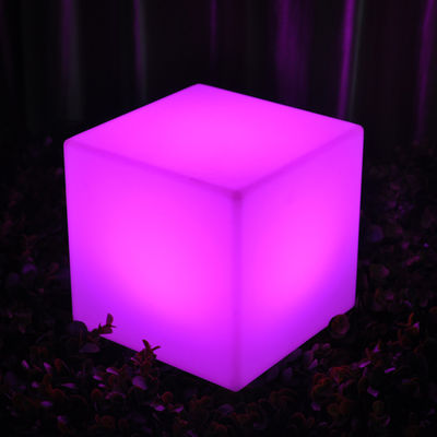 Glowing Outdoor LED Cube Light Chair Plastic IP65 Waterdicht Voor Park Villa Decoratie
