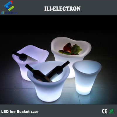 Oplaadbare plastic led ijs emmers waterdicht draadloos draagbare buiten voor partij
