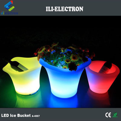 Oplaadbare plastic led ijs emmers waterdicht draadloos draagbare buiten voor partij
