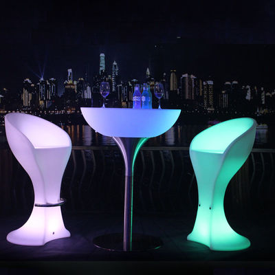 Draadloos verlichte cocktail tafels stoelen afstandsbediening voor feest