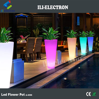 Buiten waterdichte led bloemenplanters aanraakbediening type