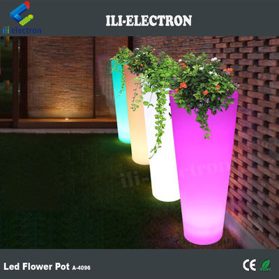 Buiten waterdichte led bloemenplanters aanraakbediening type