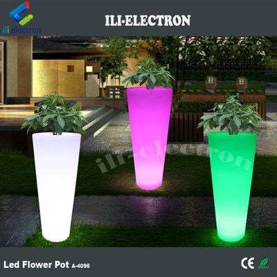 Buiten waterdichte led bloemenplanters aanraakbediening type