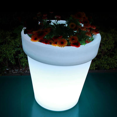 Oplaadbare LED-lampplant, verlichte plantjes Buiten Ronde Kleurveranderend