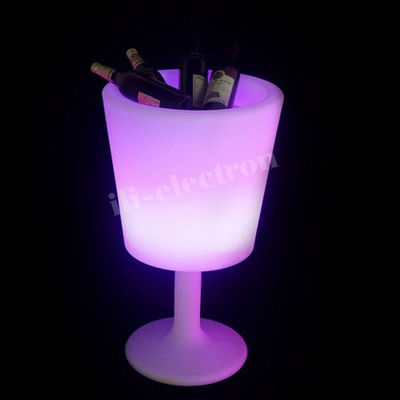 Draadloos plastic LED ijs emmer kopje 16 kleuren verandering voor champagne