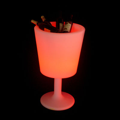 draadloze besturing gloeiende plastic led ijs emmer met stand voor binnen- en buiten