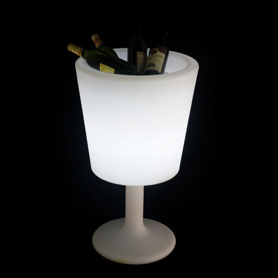 draadloze besturing gloeiende plastic led ijs emmer met stand voor binnen- en buiten