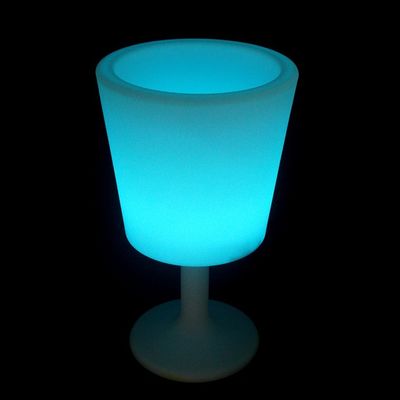 draadloze besturing gloeiende plastic led ijs emmer met stand voor binnen- en buiten