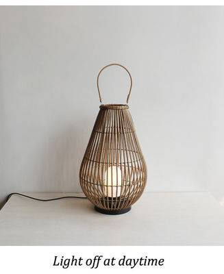 Landschapslampen voor buiten Rattan Geweven lamp Oplaadbare hanger