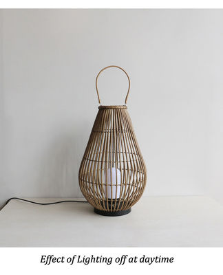 Landschapslampen voor buiten Rattan Geweven lamp Oplaadbare hanger