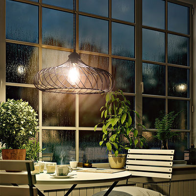 Bamboe materiaal Industrial Style Hanglamp Met Plug And Switch