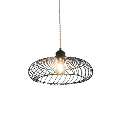 Bamboe materiaal Industrial Style Hanglamp Met Plug And Switch