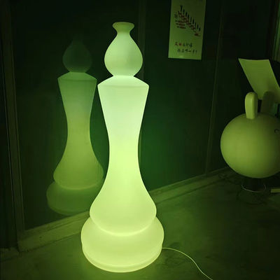 Oplaadbare kunststof led schaakvormige tuinverlichting AC 85-265V