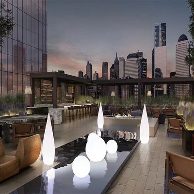 waterdicht Outdoor tuinfeest decoratie plastic led vloerlamp