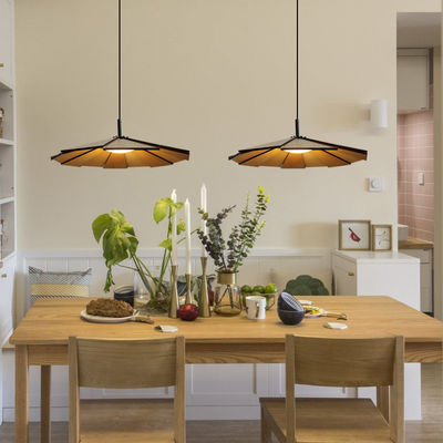 Goede kwaliteit binnenwandhanger bamboe hout slaapkamer rotan lamp schaduw handgemaakte lampen