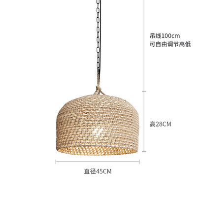 3500K Creative Rattan Hanger Light Switch Control Voor Woonkamer