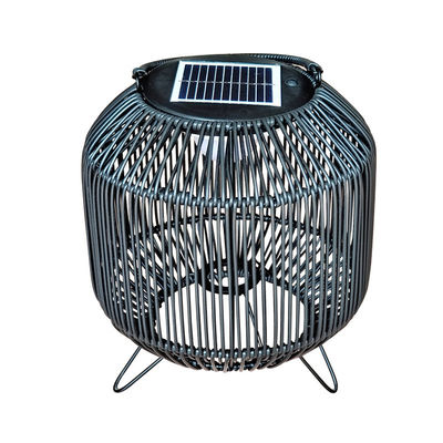 Op maat gemaakte Rattan Geweven Zonnelampen Draagbaar 3500K IP65 Waterdicht