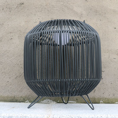 Op maat gemaakte Rattan Geweven Zonnelampen Draagbaar 3500K IP65 Waterdicht