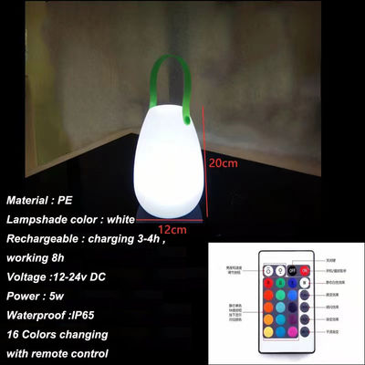 2700K CCT Plastic LED Draagbare Lamp Oplaadbaar Voor Restaurant