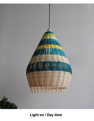 Gepersonaliseerd bamboe rotan geweven hangertje handgemaakt voor binnenverlichting
