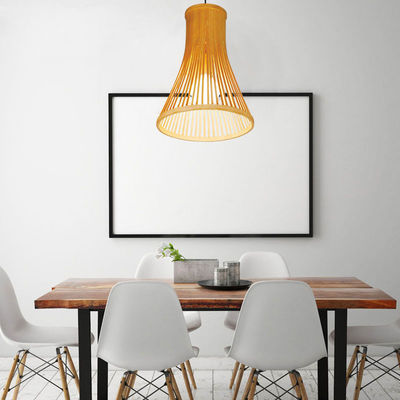 Op maat gemaakt Rattan hanglamp, Nordic geweven bamboe lamp voor binnenverlichting