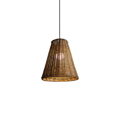 Moderne ronde Rattan hanglamp, Rattan plafond licht schaduw 65lm / W OEM