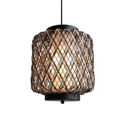Decoratieve hanger lamp, kleine buiten rattan kandelaar waterdicht