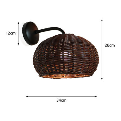 220V rotan wandlamp schaduw hand breien waterdicht voor buiten