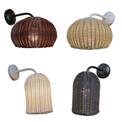 220V rotan wandlamp schaduw hand breien waterdicht voor buiten
