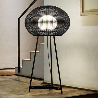 Moderne buiten vloerlamp van rotan IP44 waterdicht voor hotelversiering