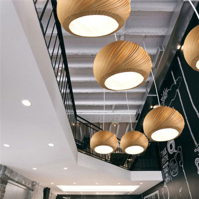 Nordic kroonluchter woonkamerlamp creatieve handgemaakte houten hanglamp