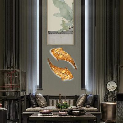 Creatieve hanglamp vis ontwerp kandelaar hanglamp