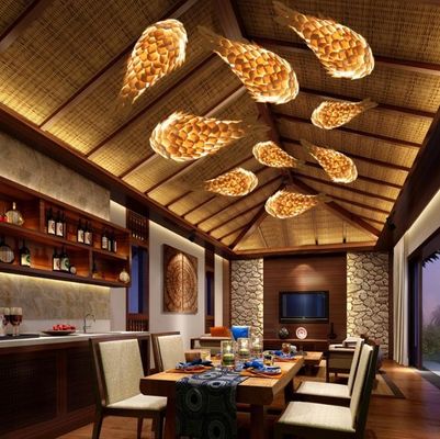 Creatieve hanglamp vis ontwerp kandelaar hanglamp