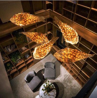 Creatieve hanglamp vis ontwerp kandelaar hanglamp