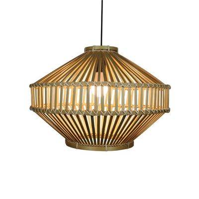 3500K Retro Bamboe Geweven Hanglamp Licht Voor Innen Woonkamer