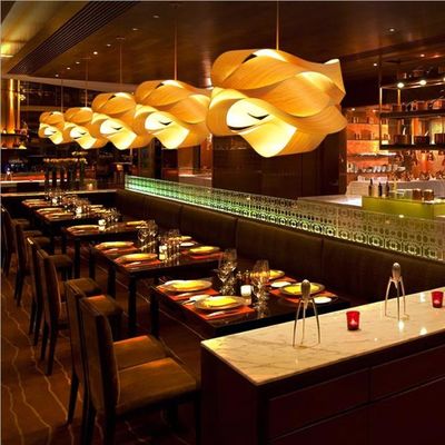 Nordic Houten Rattan Hanglamp LED Lichtbron Voor Woonkamer