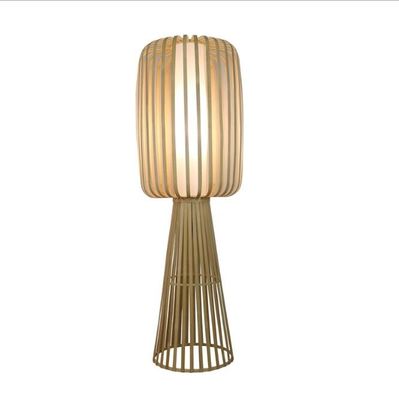 Bamboe weefsel rotan vloerlamp voor woonkamer theehuis
