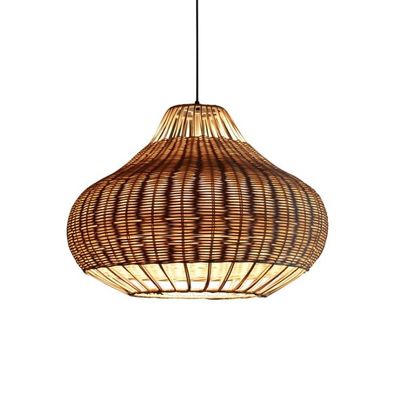 Handgemaakte creatieve Rattan hanger Licht kroonluchter Ronde vorm