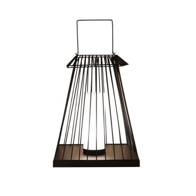 Creatieve rattan vloer lantaarnslamp E27 basis voor buitentuin