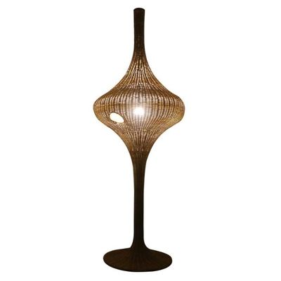 Moderne staande rotan vloerlamp E27 basis voor woonkamer hotel