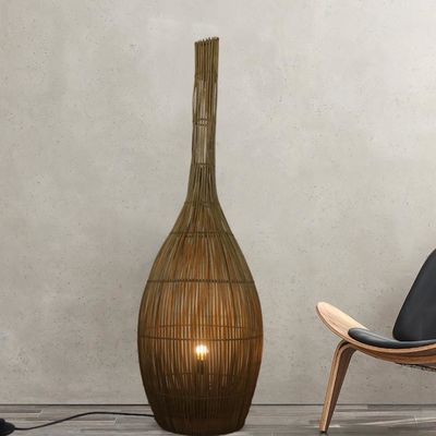 3500K artistieke vloerlampen van rotan licht voor hotel club woonkamer