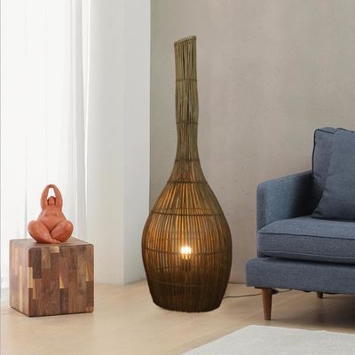 3500K artistieke vloerlampen van rotan licht voor hotel club woonkamer