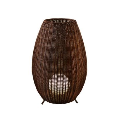 Leefkamer slaapkamer studie hotel inn villa club creatieve rattan geweven vloerlamp