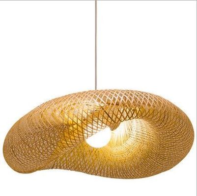 Moderne bamboe rattan hanger licht lamp voor binnenkamer