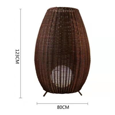 Handgemaakte Wicker Rattan hanger kandelaar 150 graden balk hoek schakelaar besturing