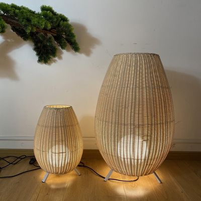buiten decoratieve moderne design Rattan led vloerlampen