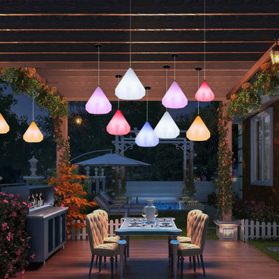 Draadloos bedienbare lampen van kunststof met een romboïde vorm