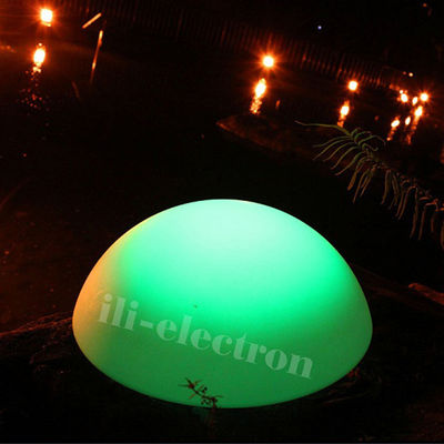 PE-plastic LED half bol licht oplaadbaar voor kerstversiering