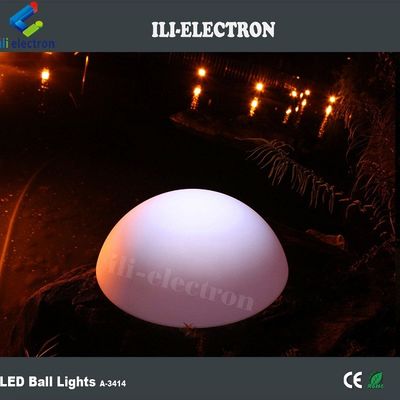 PE-plastic LED half bol licht oplaadbaar voor kerstversiering